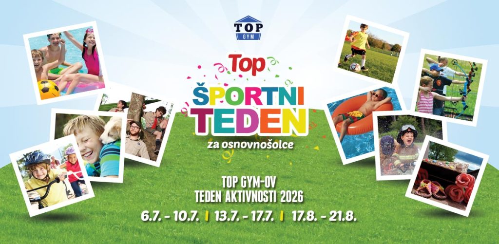 top otroški tedni TOP GYM